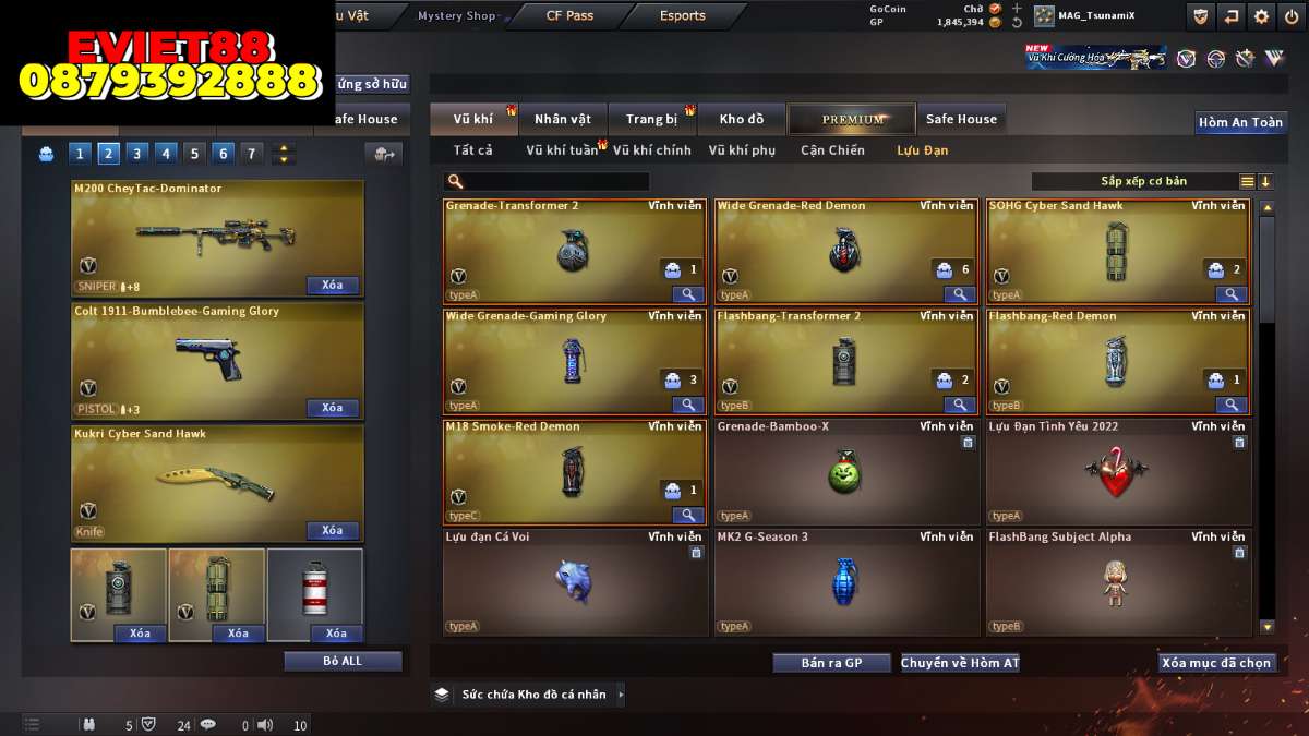shop acc cf uy tin gia re